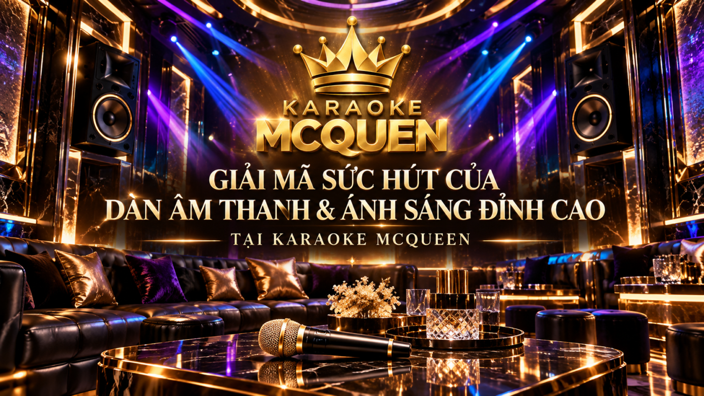 Giải Mã Sức Hút Của Dàn Âm Thanh & Ánh Sáng Đỉnh Cao Tại Karaoke MCQUEEN